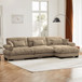 Super Comfort Oversized Modular Sectional Sofa With Movable Ottoman