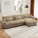 Super Comfort Oversized Modular Sectional Sofa With Movable Ottoman