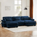 Super Comfort Oversized Modular Sectional Sofa With Movable Ottoman