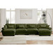 Super Comfort Oversized Modular Sectional Sofa With Movable Ottoman