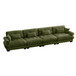 Super Comfort Oversized Modular Velvet Sectional Sofa, Deep Seat Convertible L Shaped Couch