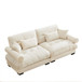 Modern Oversize Sofa With Cloud Like Comfort, Featuring Waist And Throw Pillows