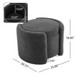 Cozy Boucle Storage Ottoman, Stylish Comfort With Hidden Storage