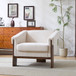 Sierra - Vintage Modern Accent Chair With Deep Cushions And Wide Armrests