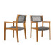 Outdoor Dining Patio Chairs (Set of 2)