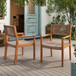 Outdoor Dining Patio Chairs (Set of 2)