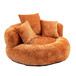Lazy Sofa High Back Bean Bag Chair Couch With 3 Pillows