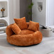 Lazy Sofa High Back Bean Bag Chair Couch With 3 Pillows