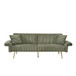 Luxury Corduroy Foldable Double Sofa Bed With Folding Armrests