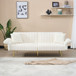 Luxury Corduroy Foldable Double Sofa Bed With Folding Armrests