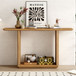 Console Table With Curved Corners And U Base Design