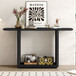 Console Table With Curved Corners And U Base Design