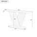 Console Table With V Shape Base, Sculptural Entryway Accent