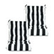 2 Piece High Back Patio Chair Cushion Set, Tufted Adirondack And Rocking Chair Cushions