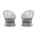 Modern Swivel Wicker Lounge Chair With Round Design