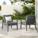 Modern Lounge Chair With Rope Accents And Cushions