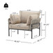 Rope Lounge Chair With Cushions For Modern Spaces