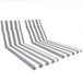 2 Piece Indoor / Outdoor Chaise Lounge Chair Cushion Set With Ties