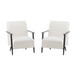 Modern Lounge Chair With Polyester Upholstery