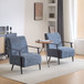 Modern Lounge Chair With Polyester Upholstery