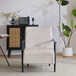 Modern Lounge Chair With Polyester Upholstery