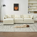 Modular Ottoman Style Deep Seat Sofa With Cushions