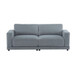 Modern Square Arm Sofa With Soft Fabric Upholstery, Deep Cushions