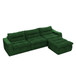 Modern L Shaped Modular Beanbag Sofa, Comfortable Lazy Style, Compression Sponge And Cloth