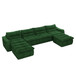 Modern L Shaped Modular Beanbag Sofa, Comfortable Lazy Style, Compression Sponge And Cloth