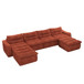 Modern L Shaped Modular Beanbag Sofa, Comfortable Lazy Style, Compression Sponge And Cloth