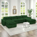 Modern L Shaped Modular Beanbag Sofa, Comfortable Lazy Style, Compression Sponge And Cloth
