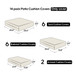 14 Pack Cushion Covers For 7 Piece Wicker Rattan Sectional Sofa