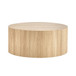 Cylindrical Coffee Table With Material For Living Room