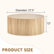 Cylindrical Coffee Table With Material For Living Room