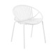 7 Piece Outdoor Modern Dining Set With Stackable Chairs
