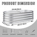 Heavy Duty Galvanized Raised Garden Bed Kit For Vegetables, Flowers & Herbs