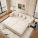 3 In 1 Pull Out Sofa Bed With Movable Ottoman