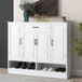 Sleek And Modern Shoe Cabinet With Adjustable Shelves, Space Saving Design