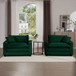 Modern Classic Corduroy Fabric Single Chair Deep Seat Sofa With Pillow