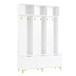 Modern Large Storage Hall Tree With Bench, 6 Hooks