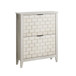Retro Shoe Storage Cabinet, Mid Century Vintage Freestanding With 2 Flip Drawers, Suitable For Entryway - Retro White / White / Vintage