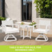 Outdoor Patio Swivel Rocker With Outdoor Grade Sunbrella Fabric Cushions (Set of 2) - Grayish