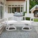Outdoor Patio Swivel Rocker With Outdoor Grade Sunbrella Fabric Cushions (Set of 2) - Grayish