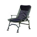 Camping Lounge Chair, Portable Folding Reclining Camping With Adjustable Backrest For Indoor And Outdoor Camping Beach Hiking Fishing - Green / Black
