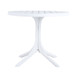 Modern Round Table, Waterproof, UV Resistant And Durable - White