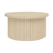 Coffee Table, Round Coffee Table, Modern Side Tables Accent End Table For Living Room, Apartment - Natural