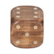 4" Dice Box With Dice Inside - Brown