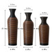 Classic And Neat Floor Vase, High Independent Flower Stand (Set of 3)