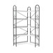 Industrial Style Corner Bookshelf With Thickened Iron Frame