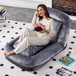 Contemporary Folding Sofa Chair With 5 Adjustable Positions For Gaming, Meditation, And Relaxation